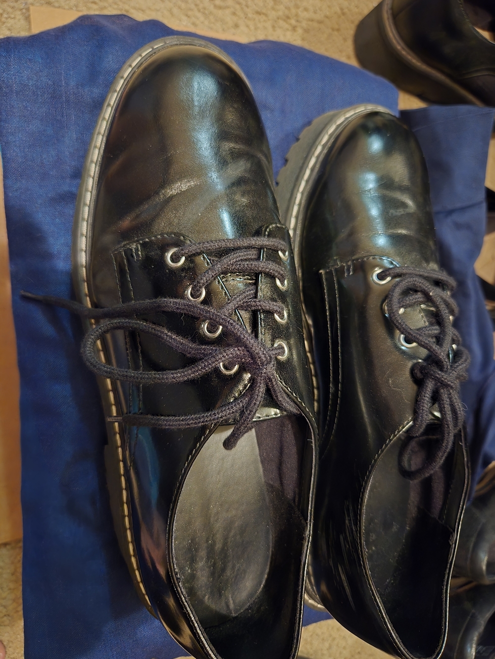 a new day Black Women's Lace-Up Oxford Shoes